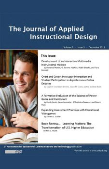 The Journal of Applied Instructional Design