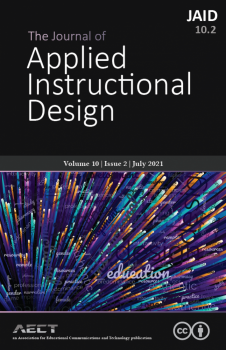 Book cover for The Journal of Applied Instructional Design