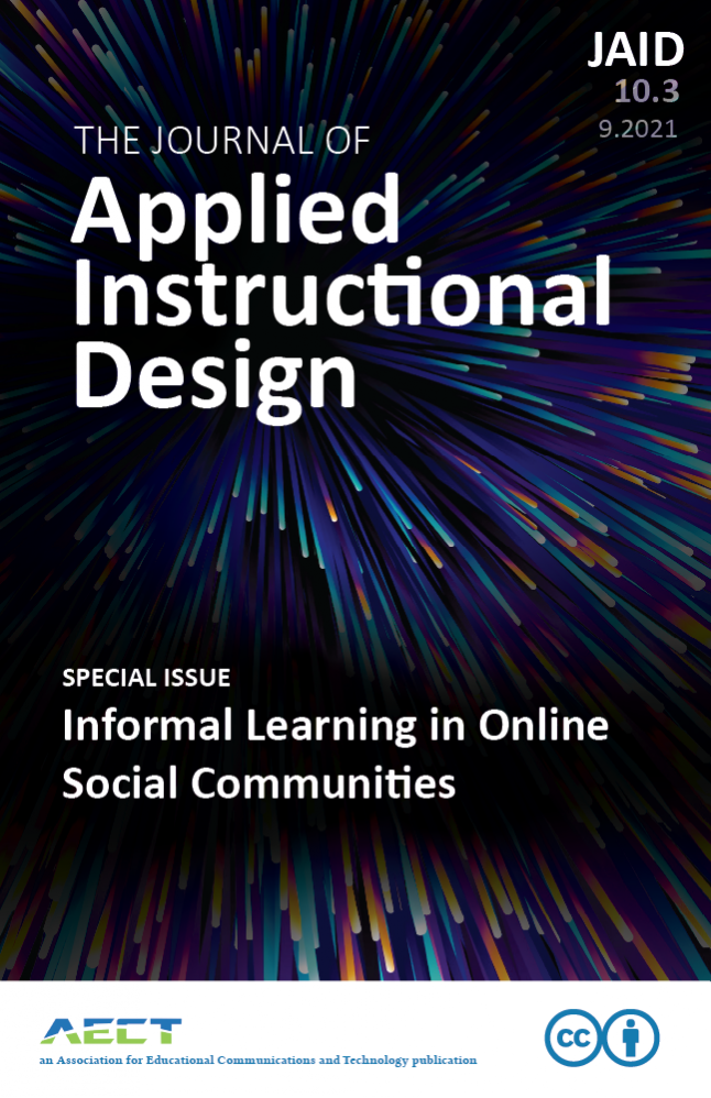 Free Asynchronous Professional Development By, From, and For Instructional Designers: How Informal Learning Opportunities Shape Our Professional Learning and Design Practices
