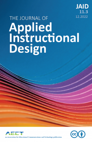 Cover for The Journal of Applied Instructional Design