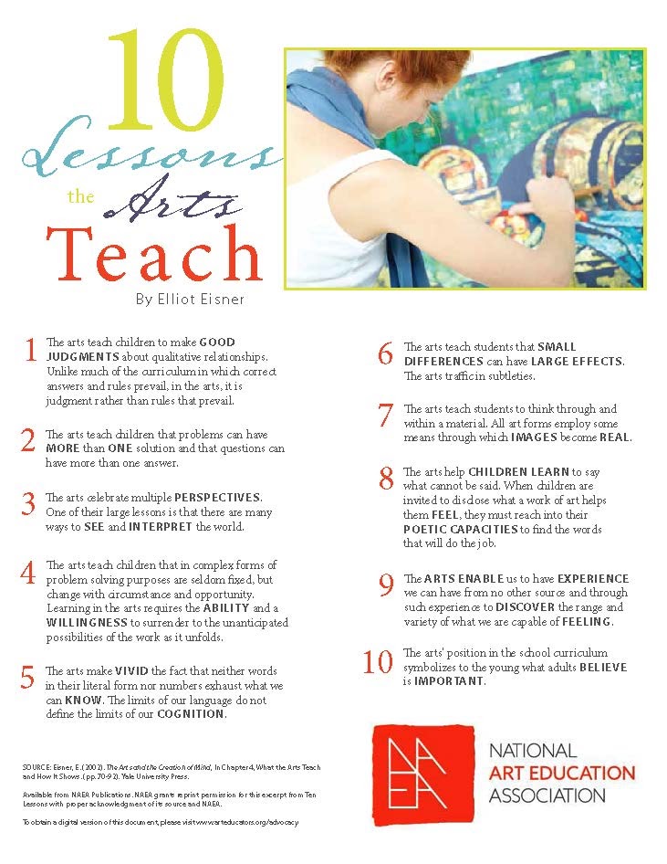 10 Lessons the Arts Teach