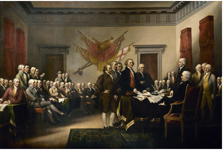 Presenting the Declaration of Independence