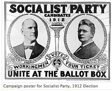 Campaign poster for Socialist Party 1912