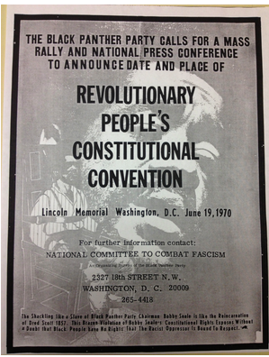 Flyer for a Black Panther Party Rally 1970