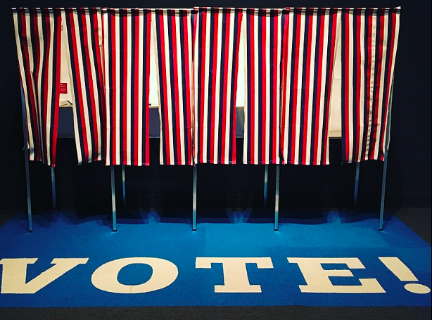 Voting Booths for an American Election