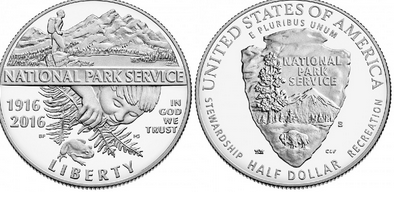 2016 National Park Service Proof Half Dollar