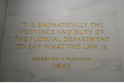 Plaque in the Supreme Court