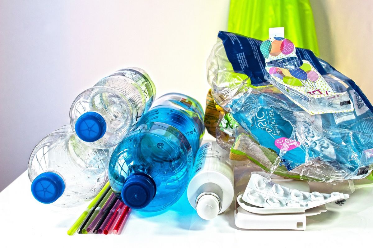 plastic bottles, plastic straws and other plastic waste