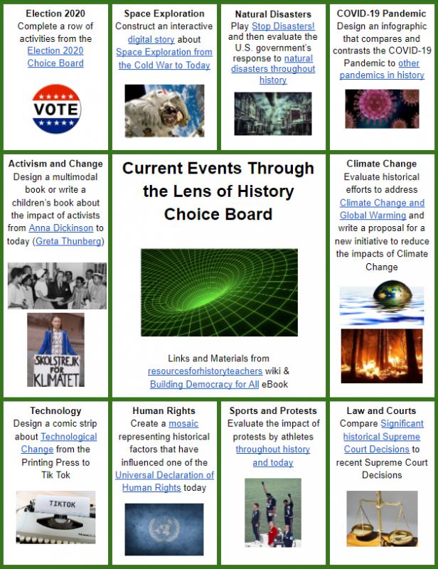 Current Events Choice Board