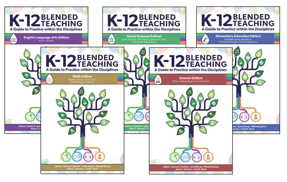 Covers for K-12 Blended Teaching Series Disciplinary Book Editions