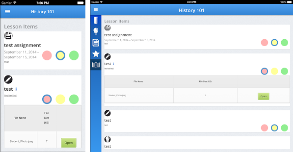 Virtual Locker layout