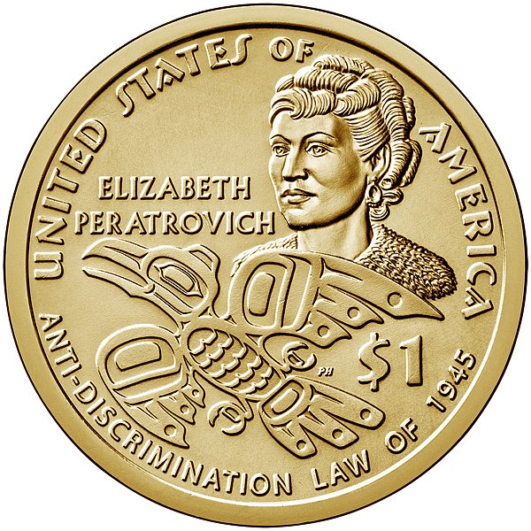 Reverse of the 1 US dollar coin - 2020 - series "Native Americans"