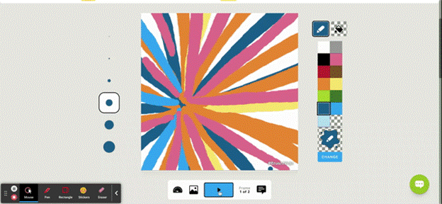 Firework gif created on brush ninja. 