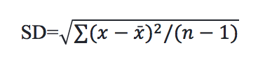 standard deviation formula