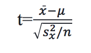 test statistic formula