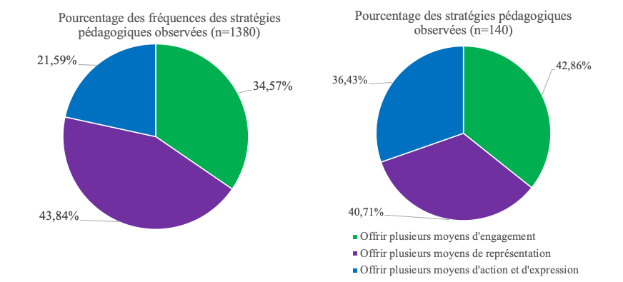 pie chart of pedagogical strategies