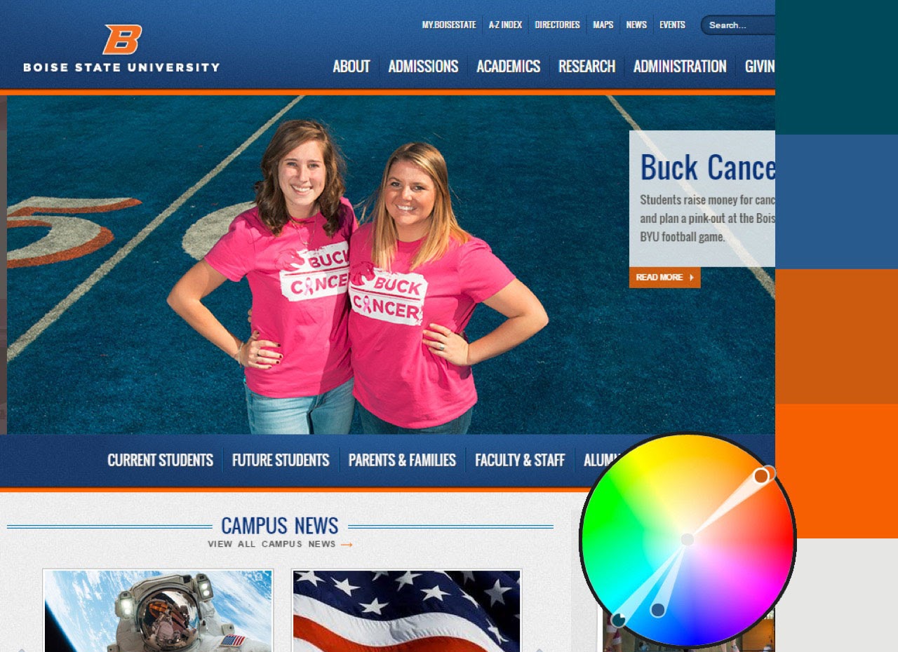 Boise state webpage