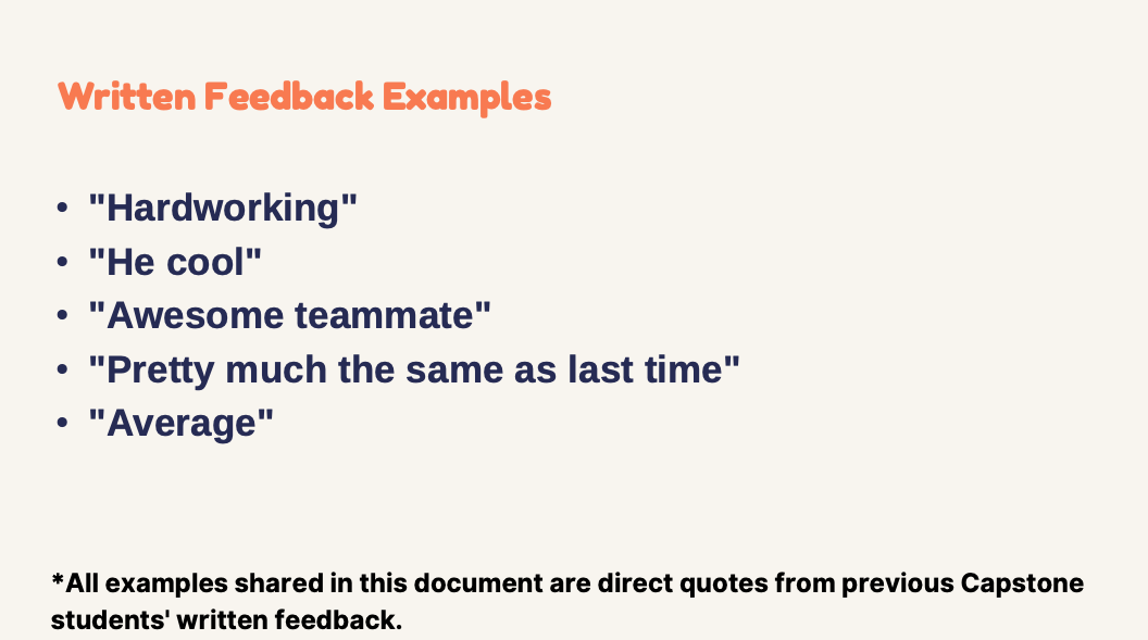 A screenshot of a feedback

AI-generated content may be incorrect.