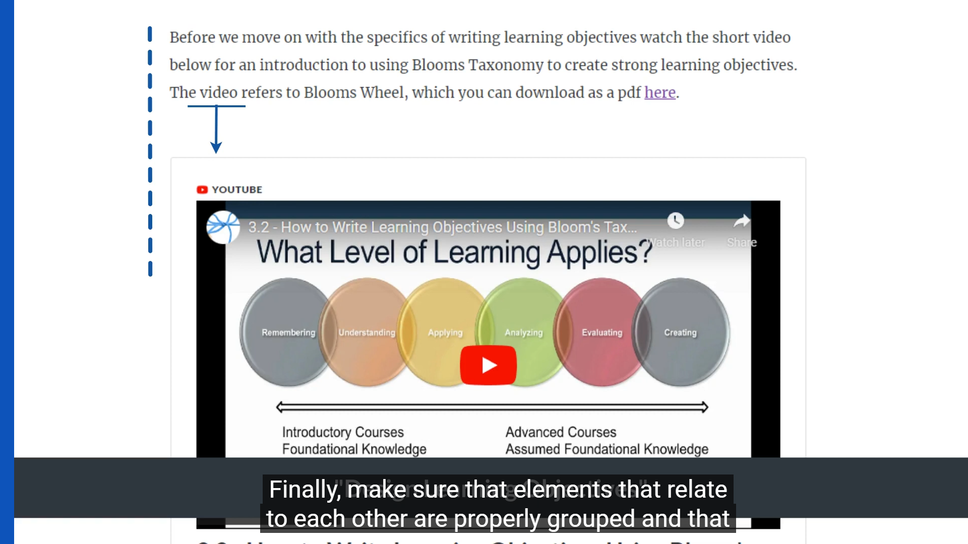 A screenshot of a video demonstrating contiguity.